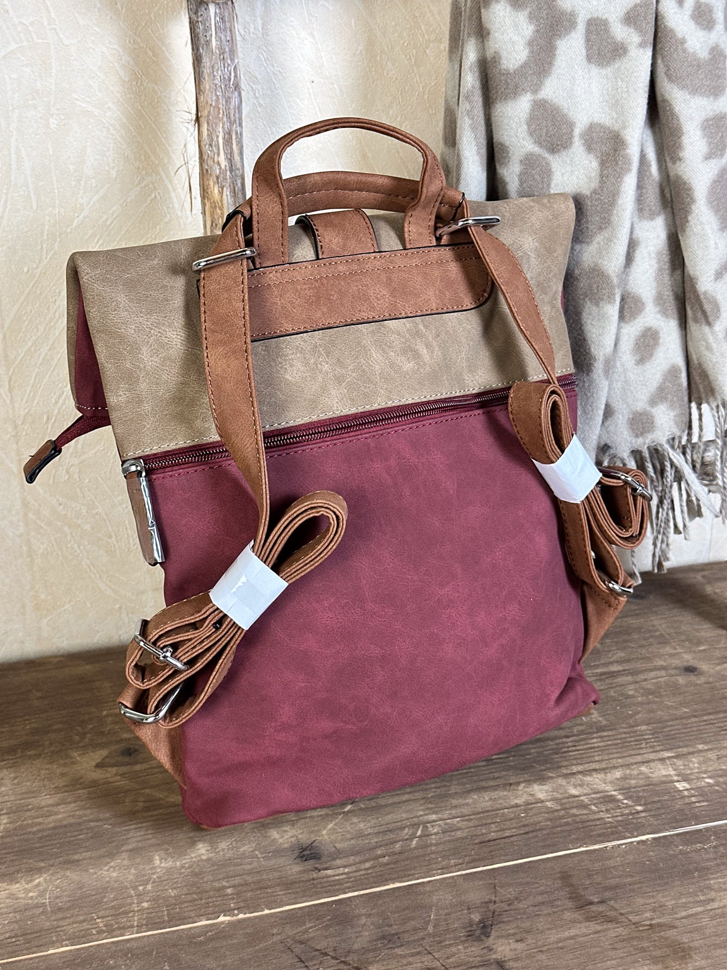 KUNSTLEDER RUCKSACK versch. Farben
