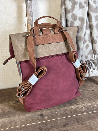 KUNSTLEDER RUCKSACK versch. Farben