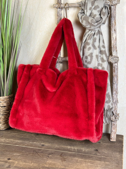 XXL SHOPPER KUNSTFELL versch. Farben