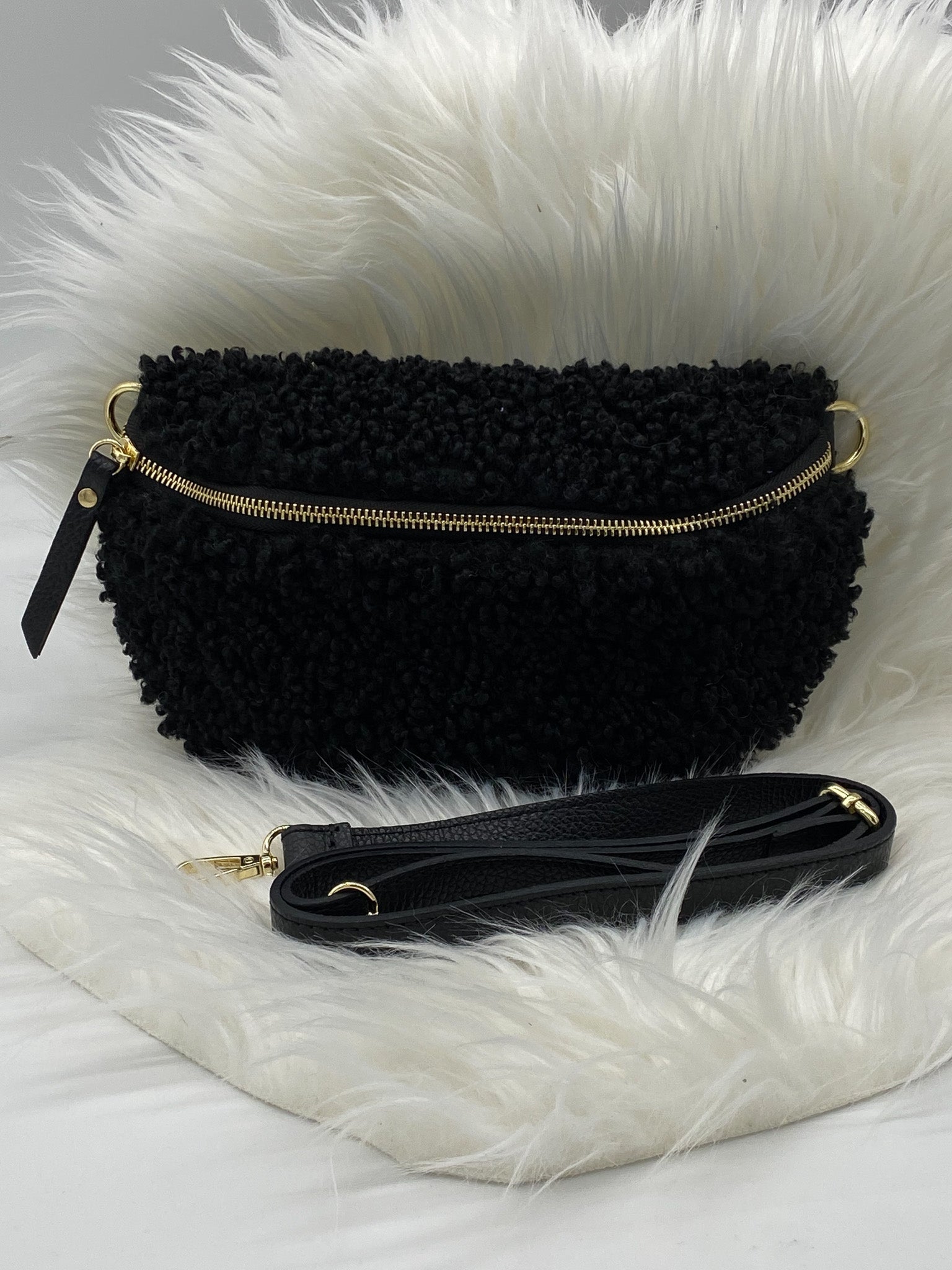 Vera Pelle Leder Bauchtasche Mit Kette TEDDYFELL BAUCHTASCHE