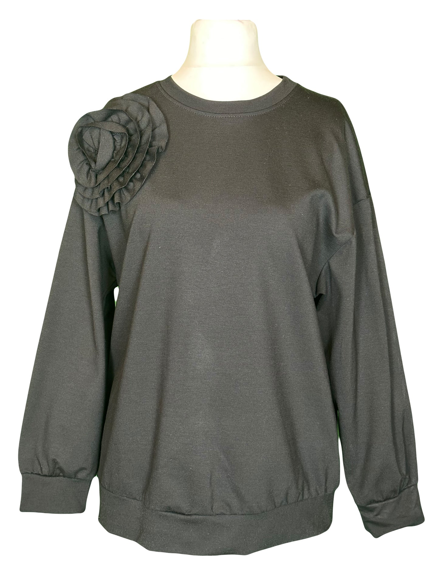 SWEATSHIRT FIORE SCHWARZ