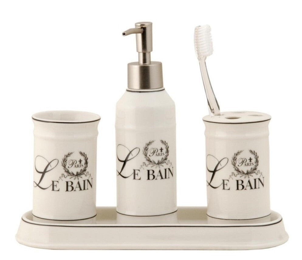 CLAYRE & EEF Badezimmer Set 4 tlg. Le Bain