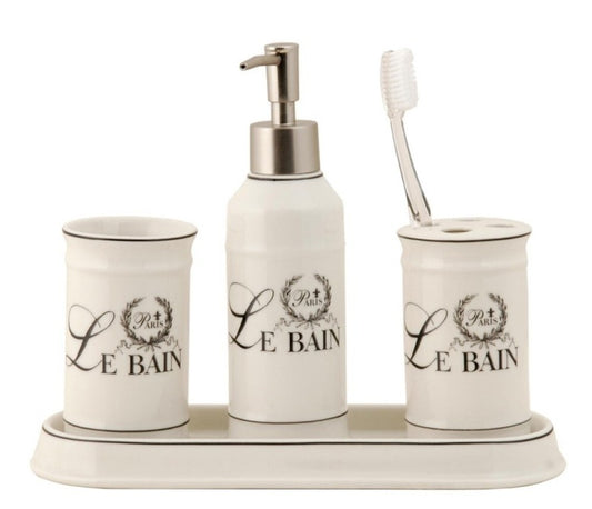 CLAYRE & EEF Badezimmer Set 4 tlg. Le Bain